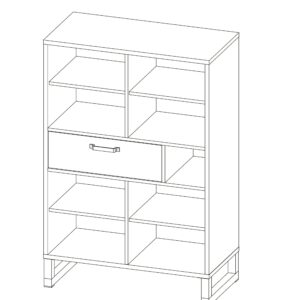 Пенал 2Д/1Ш Барі