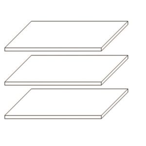 Набір полиць до шафи 3Д Франческа