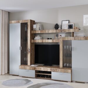 Вітальня Марк Шиншила сіра/дуб флагшток